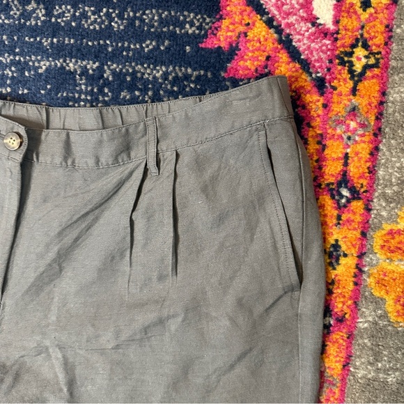 J Jill NWT‎ Ladies Size 22 Mid Rise Linen Rayon Shorts in Smoke $64 Breathable - Picture 7 of 10